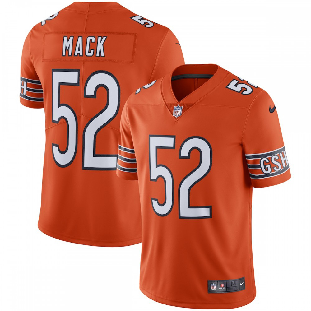 Khalil Mack Chicago Bears Nike Vapor Limited Jersey - Orange-GridironStore